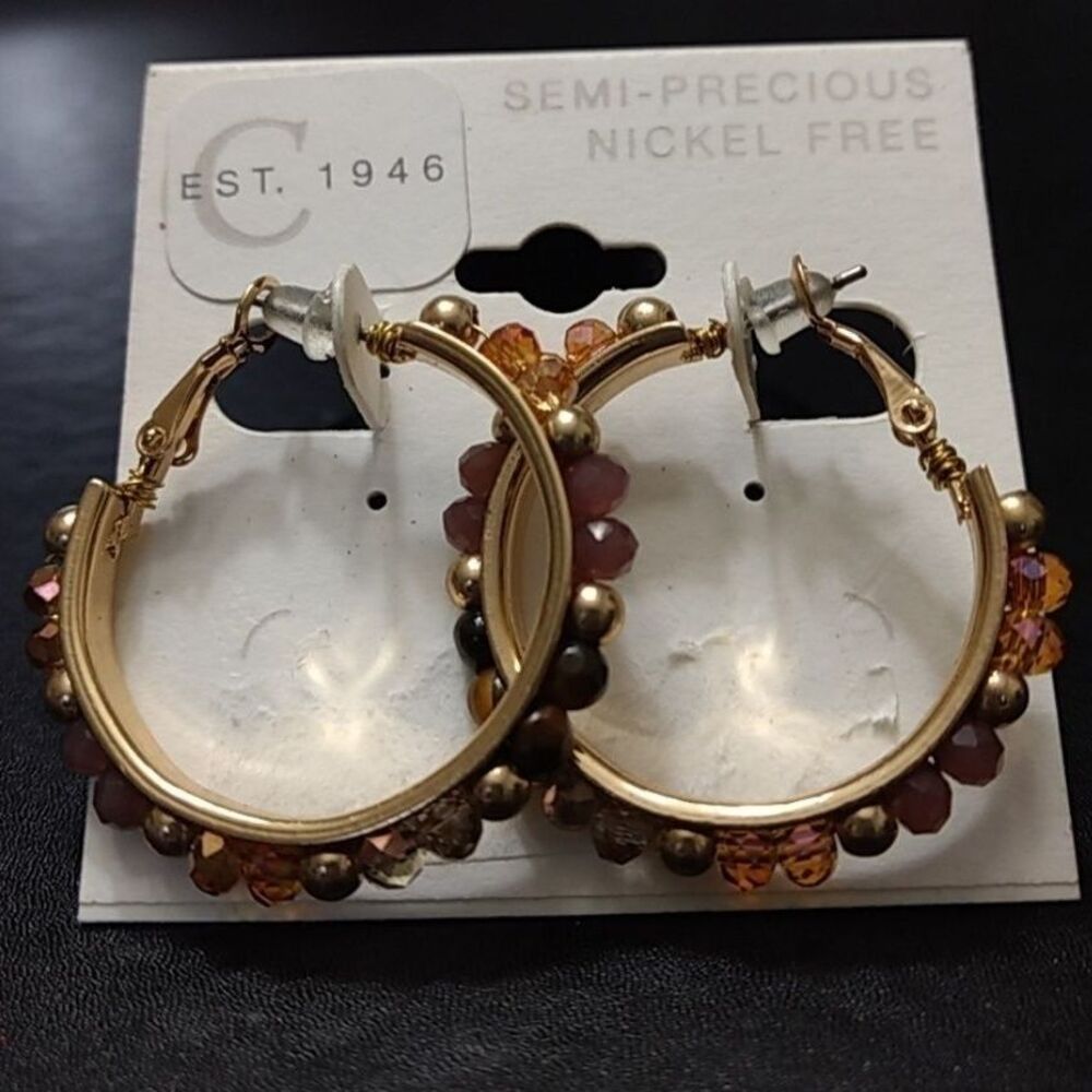 Est. 1946 semi-precious nickel free earrings
